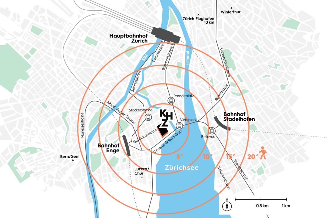 Lageplan Kongresshaus Zürich AG